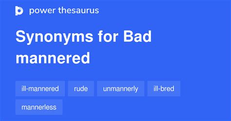 odd-mannered|MANNERED Synonyms: 45 Similar and Opposite Words.